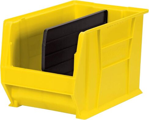 Akro-Mils 40282 Plastic Length Dividers for AkroBins Super-Size Heavy Duty Stackable Storage Bins Models 30282 and 30283, Custom Storage Inserts for Tools, Parts & Supplies, 1-Pack, Black in Saudi Arabia