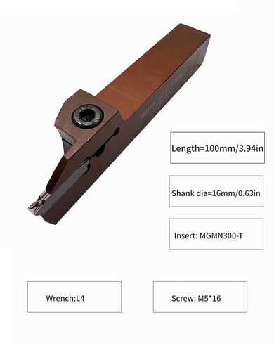 0.47inch Shank MGEHR1212-2 Spring Steel Lathe Grooving Cut-Off Parting Tool Holder with 10pcs MGMN200-T Indexable Grooving Inserts for Stainless Steel in Saudi Arabia