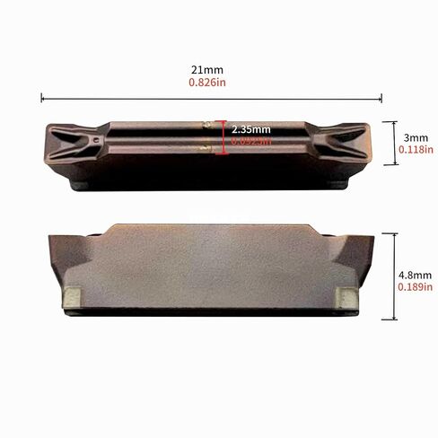 0.47inch Shank MGEHR1212-2 Spring Steel Lathe Grooving Cut-Off Parting Tool Holder with 10pcs MGMN200-T Indexable Grooving Inserts for Stainless Steel in Saudi Arabia