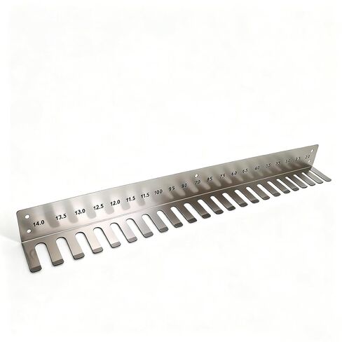 AMEIR Endotracheal Tube Rack, Wall Hanging Frame Endotracheal Tubes Holder, 304 Stainless Steel Rack for Intubation Hanger Veterinary Equipment, (29.3 Inch, 2.0-14) in Saudi Arabia