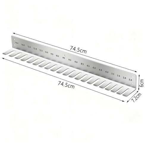 AMEIR Endotracheal Tube Rack, Wall Hanging Frame Endotracheal Tubes Holder, 304 Stainless Steel Rack for Intubation Hanger Veterinary Equipment, (29.3 Inch, 2.0-14) in Saudi Arabia