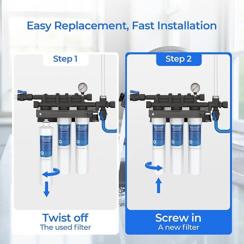 4HC-H Water Filter, Replacement for H9655-11, Compatible with Hoshizaki Filtration Manifolds H9320-51, H9320-52, and H9320-53 (1 Pack) in Kuwait