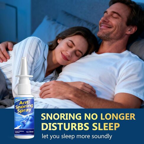 Anti Snoring Spray for Adults - Natural Formula Helps Support Quiet Sleep and Easier Breathing - 30ml in Kuwait