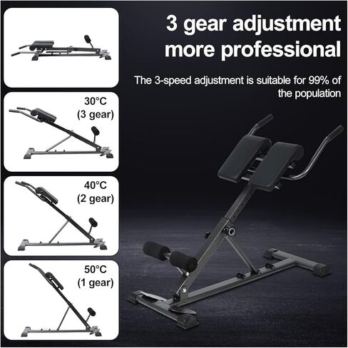 Roman Chair Hyperextension Bench Roman Chair Back Extension-benches Hyperextension Strength Training Equipment Abdominal Exercise Waist Extension Workout in Kuwait