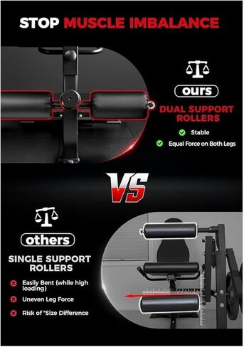 Roman Chair Hyperextension Bench Home Gym Leg Exercise Equipment Triple-Load Extension Curl Machine with Adjustable Features Fitness Chair for Hip in Kuwait