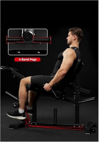 Roman Chair Hyperextension Bench Home Gym Leg Exercise Equipment Triple-Load Extension Curl Machine with Adjustable Features Fitness Chair for Hip in Kuwait
