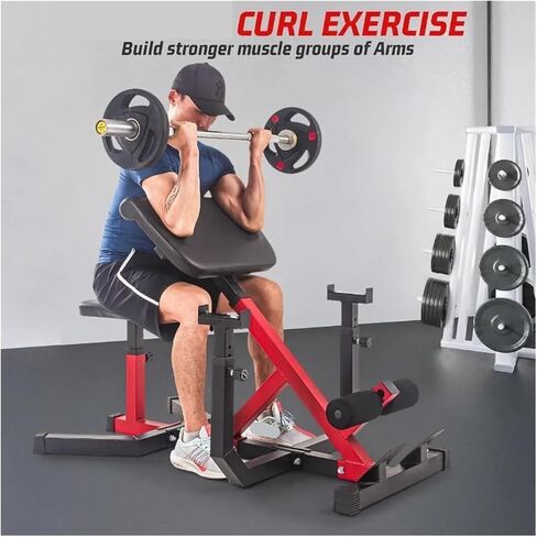 Roman Chair Hyperextension Bench 2in1 Roman Chair Curl Bench MultiFunction HeavyDuty Hyperextension for Home with Adjustable Height for Arms in Kuwait