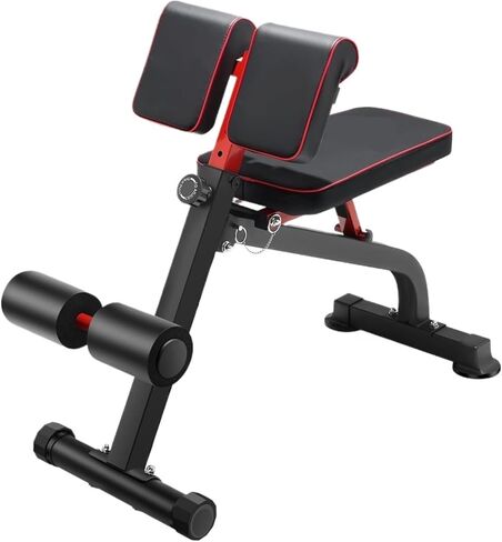 Roman Chair Hyperextension Bench Roman Chair Back Extension Bench for Glute, Hamstring and Lower, Hyperextension, Adjustable Foldable Weight in Kuwait