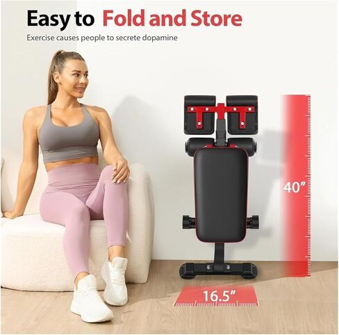 Roman Chair Hyperextension Bench Roman Chair Back Extension Bench for Glute, Hamstring and Lower, Hyperextension, Adjustable Foldable Weight in Kuwait