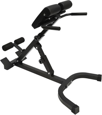 Roman Chair Hyperextension Bench 330lbs Roman Chair Back Extension Machine Foldable Ab Sit up Bench Adjustable Hyperextension in Kuwait