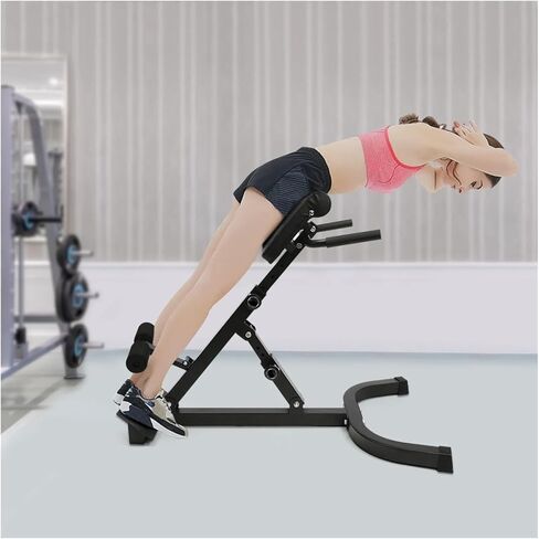Roman Chair Hyperextension Bench 330lbs Roman Chair Back Extension Machine Foldable Ab Sit up Bench Adjustable Hyperextension in Kuwait