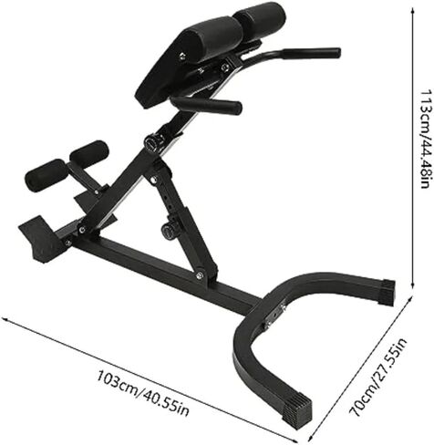 Roman Chair Hyperextension Bench MultiFunctional Bench 330lbs Hyper Back Extension Roman Chair Abdominal Exercise Equipment Hyperextension in Kuwait