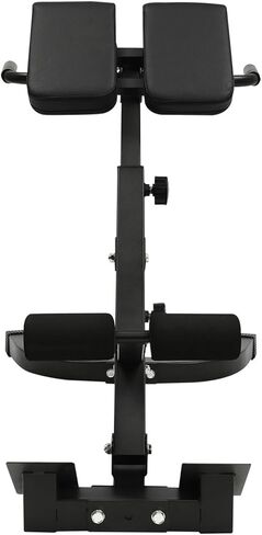 Roman Chair Hyperextension Bench 103 * 70 * 113 cm/ 40.55 * 27.55 * 44.48 in Black Home Fitness Workout Roman Chair Hyperextension Back Extension Bench Adjustable in Kuwait