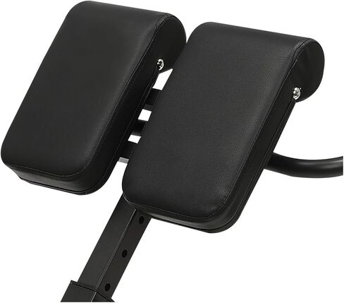 Roman Chair Hyperextension Bench 103 * 70 * 113 cm/ 40.55 * 27.55 * 44.48 in Black Home Fitness Workout Roman Chair Hyperextension Back Extension Bench Adjustable in Kuwait
