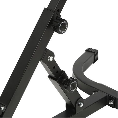 Roman Chair Hyperextension Bench 103 * 70 * 113 cm/ 40.55 * 27.55 * 44.48 in Black Home Fitness Workout Roman Chair Hyperextension Back Extension Bench Adjustable in Kuwait