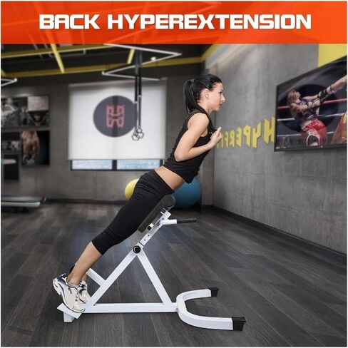 Roman Chair Hyperextension Bench Roman Chair Exercise EquipmentAdjustable Hyperextension Bench for Lower Back Extension Machine with 250lbs Capacity in Kuwait