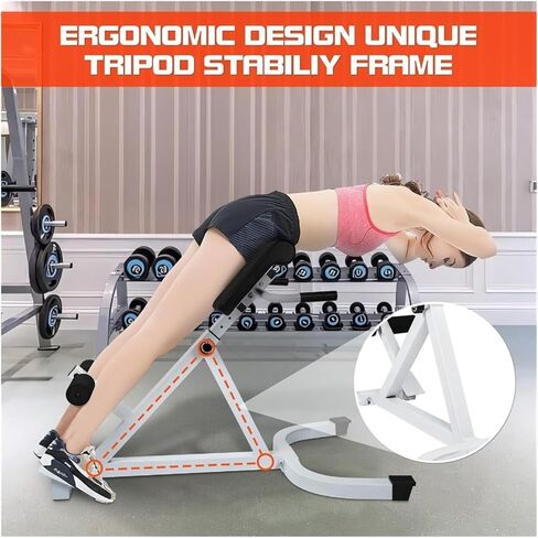 Roman Chair Hyperextension Bench Roman Chair Exercise EquipmentAdjustable Hyperextension Bench for Lower Back Extension Machine with 250lbs Capacity in Kuwait