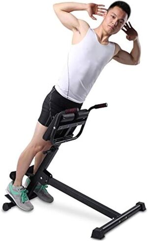 Roman Chair Hyperextension Bench MultiFunctional Roman Chair Adjustable Hyperextension Exercise Bench for Home Gym Ideal for Abdominal Back and Legs in Kuwait