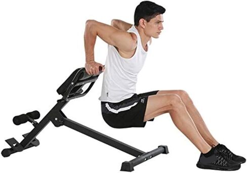 Roman Chair Hyperextension Bench MultiFunctional Roman Chair Adjustable Hyperextension Exercise Bench for Home Gym Ideal for Abdominal Back and Legs in Kuwait