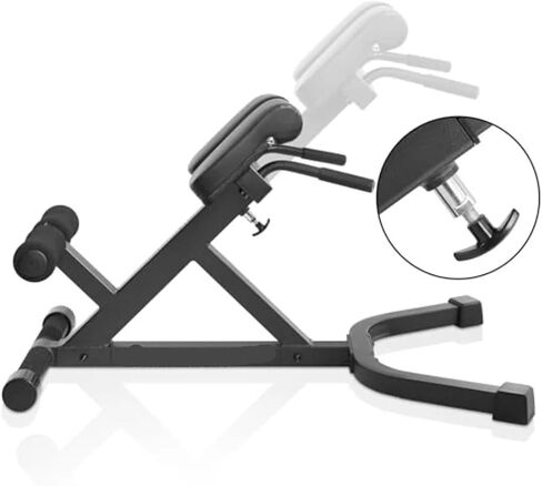 Roman Chair Hyperextension Bench Extension Roman Chair Adjustable Lower Back Bench Machine Multifunctional Hyperextension Home Gym Sit up in Kuwait