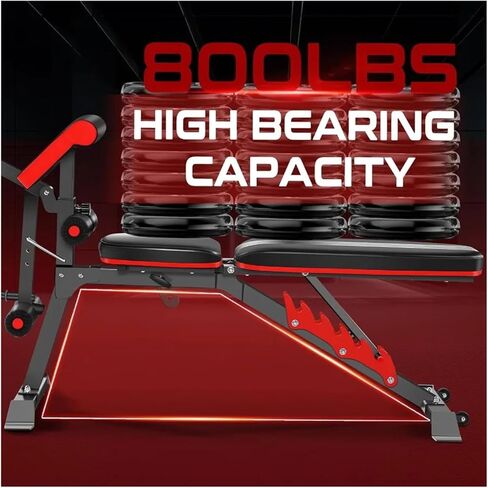 Roman Chair Hyperextension Bench Multifunctional Weight Bench with Leg Extension and Preacher Pad, Workout for Decline Press, Strength Training in Kuwait