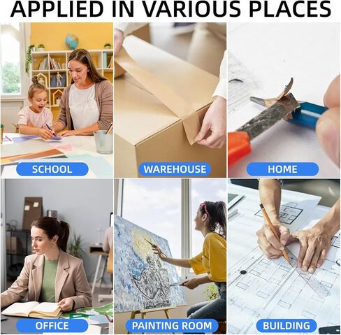 4 قطع من سكاكين قطع الصناديق، سكاكين المساعدة من الجيل الثالث، فتاحة شفرات الحلاقة، سكاكين المساعدة، قواطع الصناديق القابلة للسحب، سكين عمل صغير من Htaexpu in Kuwait