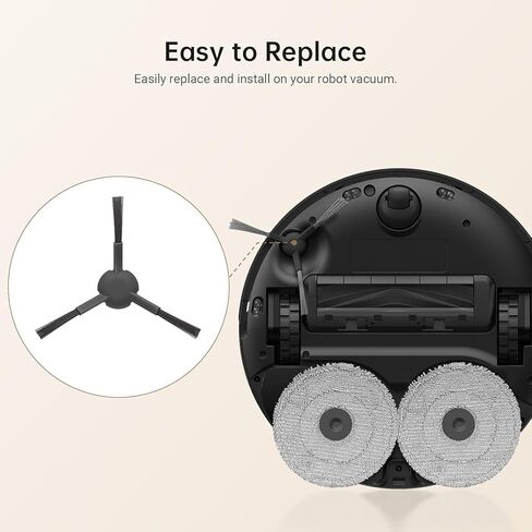 DREAME Side Brushes Compatible with L40s Ultra CE /L40s Ultra AE /L10s Ultra Gen 2 /L20 Ultra /X30 Ultra / L10s Pro Ultra, Robot Vacuum Replacement Side Brushes for Cleaning Floors/Carpets (2pcs) in Saudi Arabia