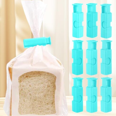 Generic 10-Pack Reusable Food Seal Clips, Plastic Sealing Clips, Keeps Food Fresh, Durable and Moisture-Proof in Saudi Arabia