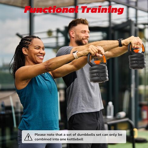 مجموعة دمبل قابلة للتعديل، مجموعة أوزان 66 رطل، مجموعة دمبل 4 في 1 مع موصل للحديد، كيتل بيل، حامل الدفع، معدات اللياقة البدنية المنزلية لتدريب القوة in Kuwait