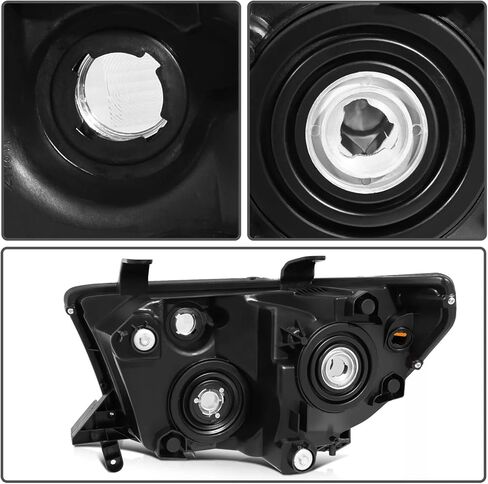 For 2007 2008 2009 2010 2011 2012 2013 Toyota Tundra Headlight Assembly For 2008-2017 Toyota Sequoia Head Lights Headlamp Replacement Driver and Passenger Pair, Black in Kuwait