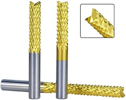 1Pcs Titanium Coat End Mill CNC Router Bits 3.175mm-12mm Shank PCB Corn End Mill Milling Cutter Carbide End Mill in Kuwait