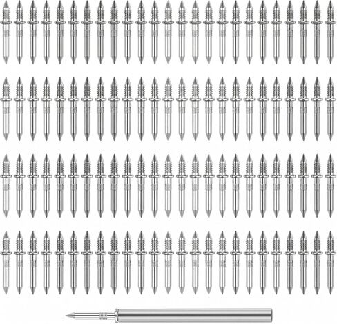 300 Pcs Double Headed Skirting Nails, Long Enough Invisible Finish Nails for Baseboard & Trim, Seamless No Mark Double Head Nails for Woodworking in Kuwait