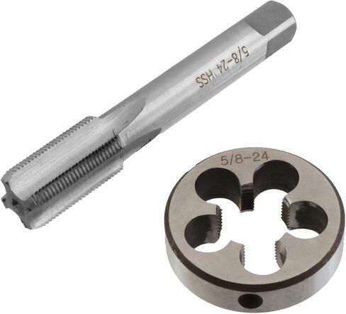 Oedema 5/8"-24 Tap and Die Set 5 Flutes HSS Bottom Taper RIight Hand Thread Tap And Round Thread Die Set in Saudi Arabia