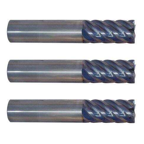 3 قطع قطر 3/4 بوصة × ساق 3/4 بوصة نصف قطر 0.030-0.035 بوصة نصف قطر زاوية 5 فلوت نصف قطر متغير حلزوني تايفون سلسلة حمراء من الكربيد، 3 عبوات in Kuwait