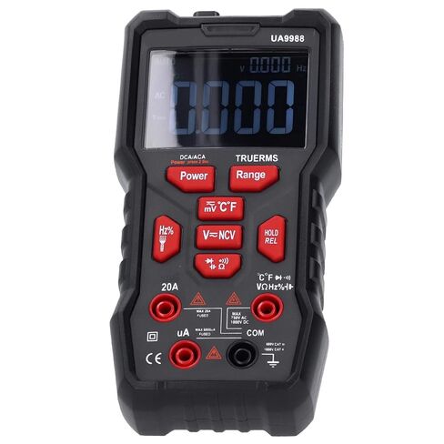 Kikumi UA9988 Digital Multimeter AC/DC Current Voltage Capacity Measurement Black in Kuwait