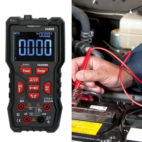 Kikumi UA9988 Digital Multimeter AC/DC Current Voltage Capacity Measurement Black in Kuwait