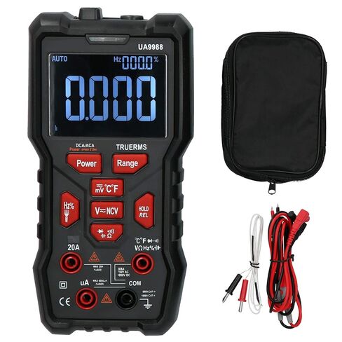 Kikumi UA9988 Digital Multimeter AC/DC Current Voltage Capacity Measurement Black in Kuwait
