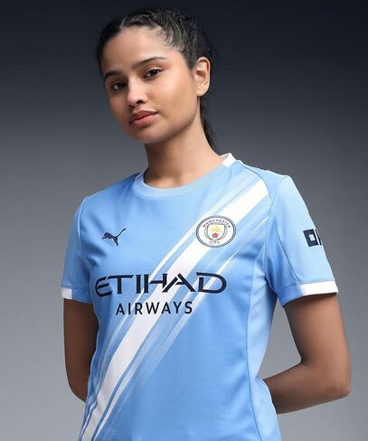 Women’s Manchester City FC 2025/26 Replica Home Soccer Jersey - Team Light Blue in Saudi Arabia