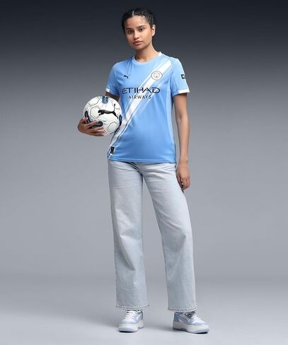 Women’s Manchester City FC 2025/26 Replica Home Soccer Jersey - Team Light Blue in Saudi Arabia