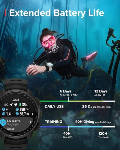 SUUNTO Ocean Dive Computer, Underwater Route Tracking Black Tank POD, Wireless Tank Pressure Transmitter in Saudi Arabia
