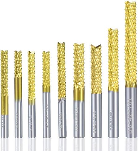 1Pcs Titanium Coat End Mill CNC Router Bits 3.175mm-12mm Shank PCB Corn End Mill Milling Cutter Carbide End Mill in Kuwait