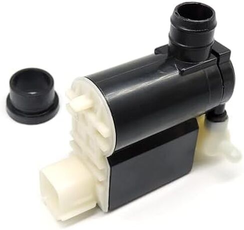 Hisport Windshield Washer Pump مع Grommet - متوافق مع RAM 1500 2500 3500 4000 4500 5500 Chrysler 200 Dodge Dart RAM 1500 RAM 2500 RAM 3500 - استبدال 68071576AA in Kuwait