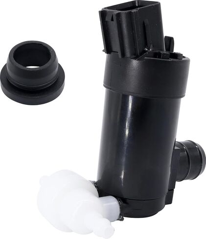 Hisport Windshield Washer Pump مع Grommet - متوافق مع RAM 1500 2500 3500 4000 4500 5500 Chrysler 200 Dodge Dart RAM 1500 RAM 2500 RAM 3500 - استبدال 68071576AA in Kuwait