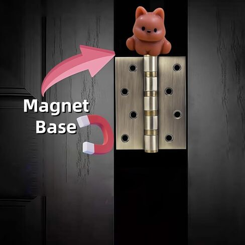 Hinge Heads Decorative Topper Set 6PCS, Home Decoration,Magnetic Hinge Head Toppers Door Hinge, Cute Mini Creative Brown Puppy Resin Ornament in Saudi Arabia