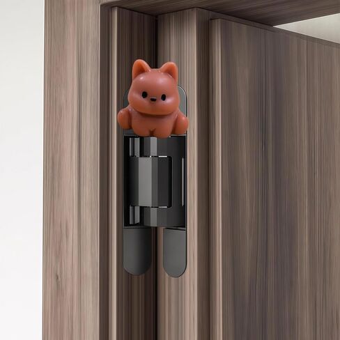 Hinge Heads Decorative Topper Set 6PCS, Home Decoration,Magnetic Hinge Head Toppers Door Hinge, Cute Mini Creative Brown Puppy Resin Ornament in Saudi Arabia