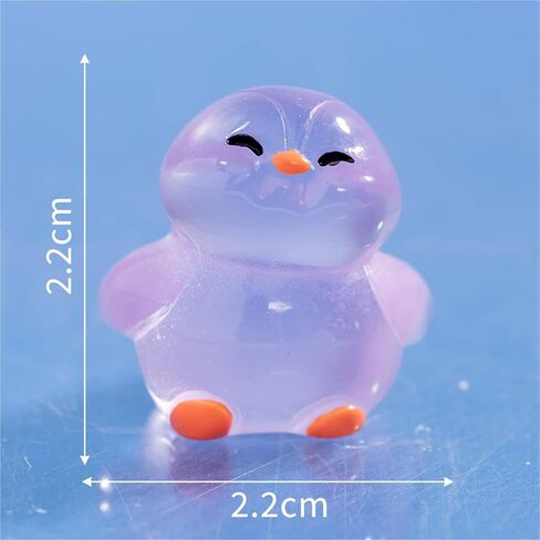 Hinge Heads Decorative Topper Set 6PCS, Home Decoration,Magnetic Hinge Head Toppers Door Hinge, Cute Mini Creative Luminous Head Raising Penguin Resin Ornament in Saudi Arabia