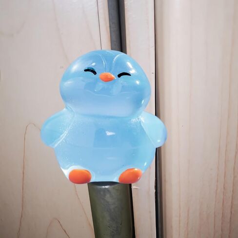 Hinge Heads Decorative Topper Set 6PCS, Home Decoration,Magnetic Hinge Head Toppers Door Hinge, Cute Mini Creative Luminous Head Raising Penguin Resin Ornament in Saudi Arabia
