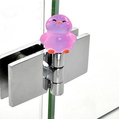 Hinge Heads Decorative Topper Set 6PCS, Home Decoration,Magnetic Hinge Head Toppers Door Hinge, Cute Mini Creative Luminous Head Raising Penguin Resin Ornament in Saudi Arabia