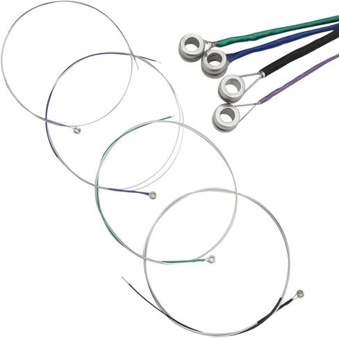 2 Sets Viola Strings - A D G C, Nickel-Plated Ball-End, Stainless Steel Core, Nickel Chromium Wound, 25.6 Inches, Instrument Replacement Parts For Viola Players in Saudi Arabia