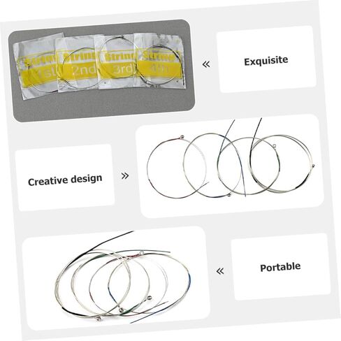 Vaguelly Professional Viola String Set B803 Metal Strings for Viola Replacement Sturdy Musical Instrument Accessories for Musicians in Saudi Arabia